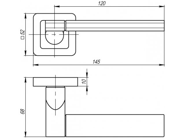 Фото дверной ручки модель GALAXY от PUNTO