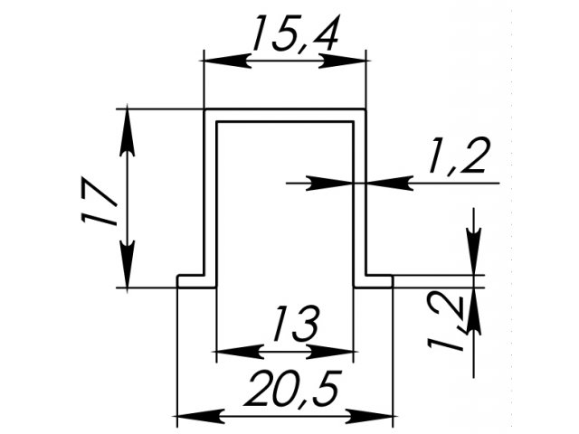 Фото раздвижной системы модель Нижняя направляющая COMFORT R от ARMADILLO