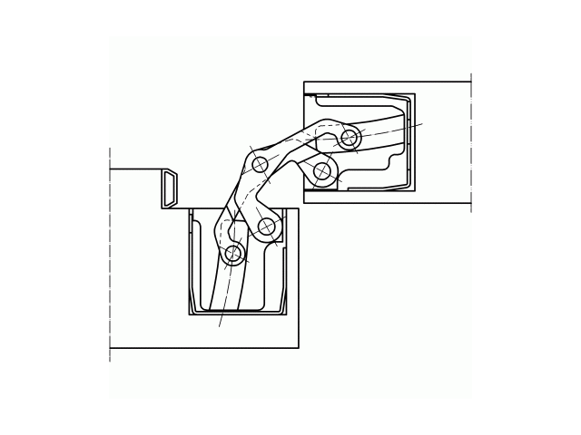 Купить дверную петлю TECTUS TE 640 3D ДО 200 КГ в Минске