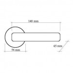 Фото дверной ручки модель NIKE 246 P от Fadex Melodia