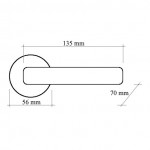 Фото дверной ручки модель VERONICA 102 P от Fadex Melodia
