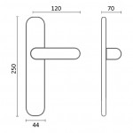 Фото дверной ручки модель 225/131 от Fadex Melodia
