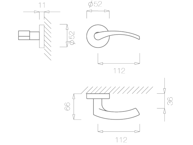 Фото дверной ручки модель 1927 R от TUPAI