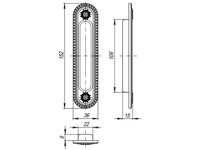 Фото дверной ручки модель SH010 CL ARMADILLO от Серия SH