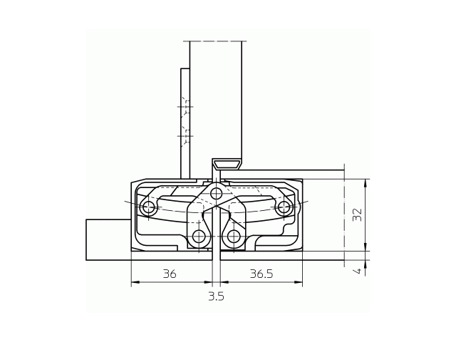 Купить дверную петлю TECTUS TE 640 3D ДО 200 КГ в Минске