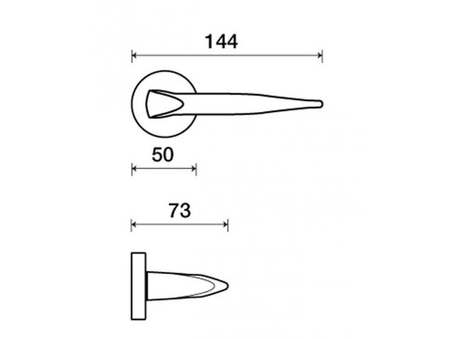 Фото дверной ручки модель KUMA от FRASCIO
