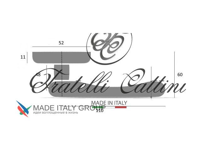 Фото дверной ручки модель GOCCIA от FRATELLI CATTINI