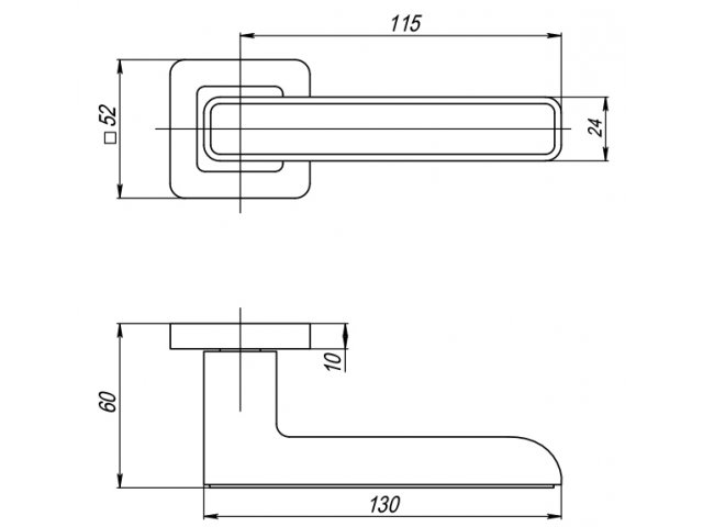 Фото дверной ручки модель MARS от PUNTO
