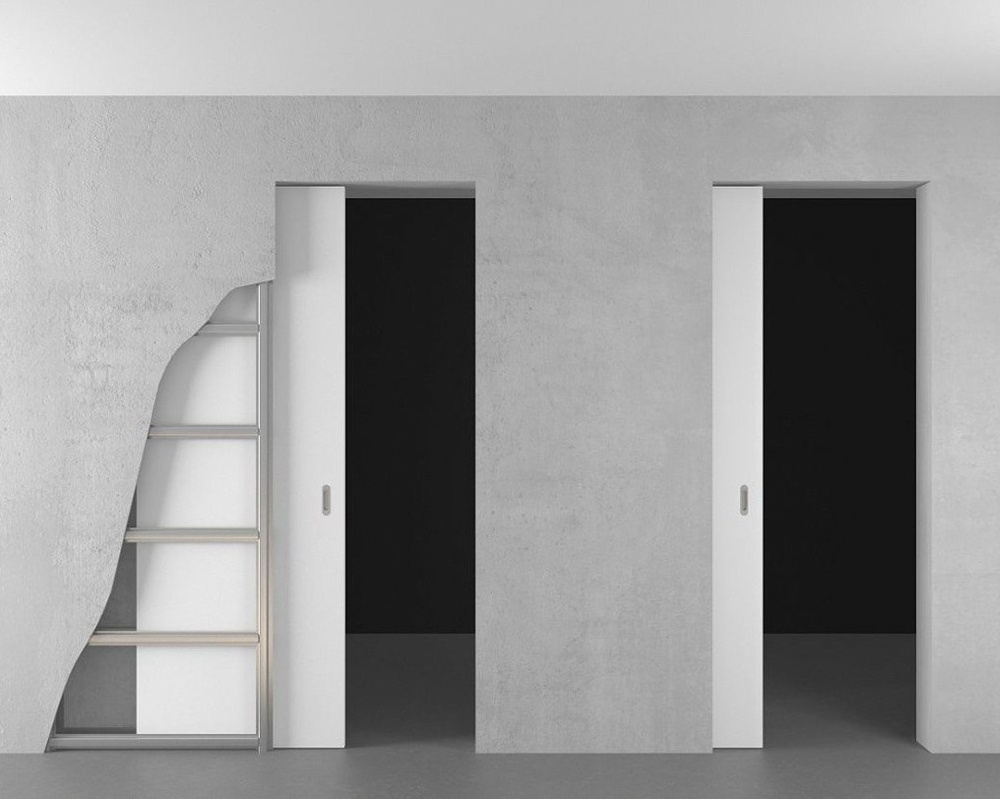 Раздвижные скрытые двери в пенал