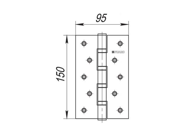 Купить дверную петлю СЕРИЯ 4BB 150 в Минске