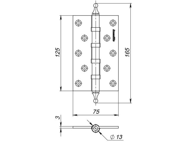 Купить дверную петлю СЕРИЯ 500-A5 в Минске