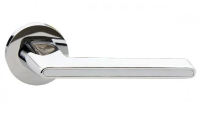 КОМЕТА AL E9 Полированный хром+белая накладка