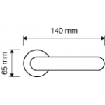 Фото дверной ручки модель TIFFANY от LINEA CALI