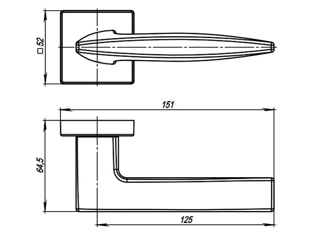 Фото дверной ручки модель SQUID USQ от Серия URBAN