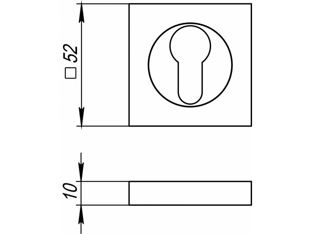 Фото дверной накладки модель ЕВРОНАКЛАДКА КМ