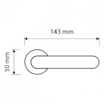 Фото дверной ручки модель KUBA от LINEA CALI