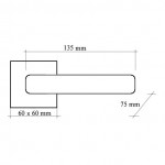 Фото дверной ручки модель NIKE 246 Q от Fadex Melodia