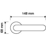 Фото дверной ручки модель LIBERTY от LINEA CALI