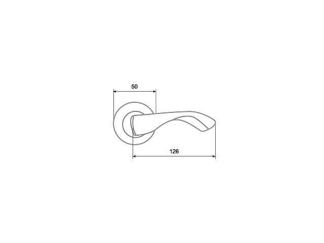 Фото дверной ручки модель МИЛАН от ИТАРОС