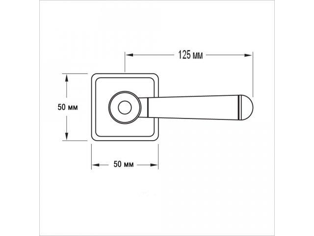Фото дверной ручки модель H1 от SICMA