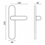 Фото дверной ручки модель 179/131 от Fadex Melodia
