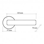 Фото дверной ручки модель CAGLIARI 225 L от Fadex Melodia