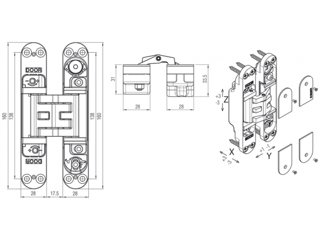 Купить петлю 5080 DXSX 80 КГ в Минске