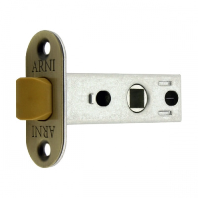 ЗАЩЕЛКА МЕЖКОМНАТНАЯ ОВАЛЬНАЯ ПЛАСТИК 100 Античная бронза