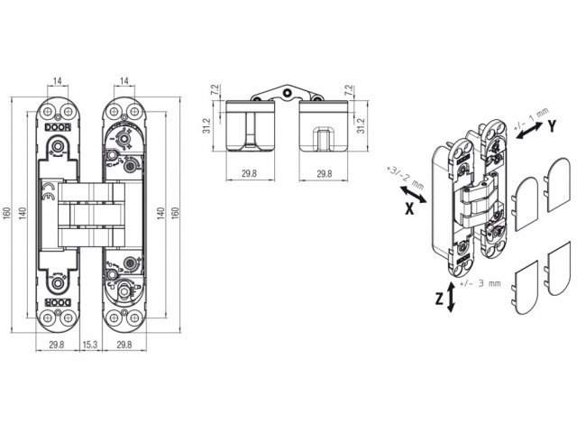 Купить петлю 7080 DXSX 80 КГ в Минске