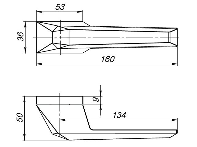 Фото дверной ручки модель STONE UCS от Серия URBAN