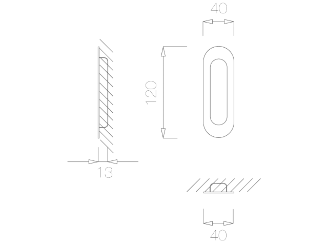 Фото дверной ручки модель 1696 TUPAI от TUPAI