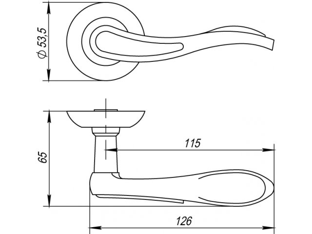 Фото дверной ручки модель SALSA от PUNTO