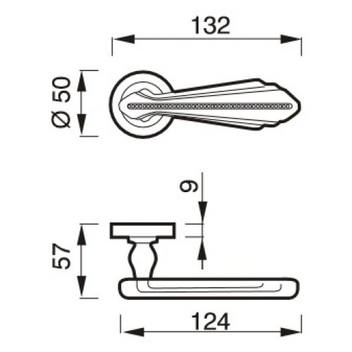 Фото дверной ручки модель BARBARA от POGGI and MARIANI