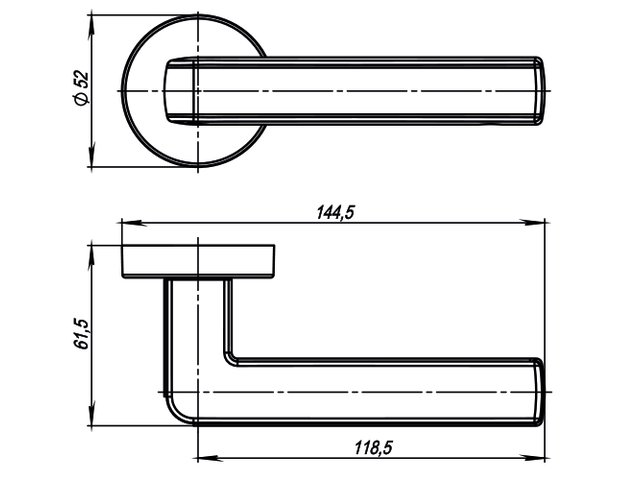 Фото дверной ручки модель CUBE от Серия URBAN