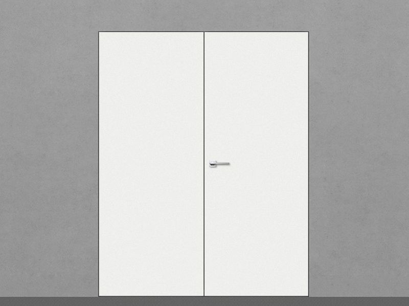 Двустворчатые скрытые двери