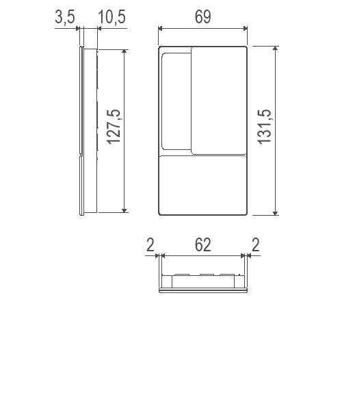 Фото дверной ручки модель B30000 от AGB