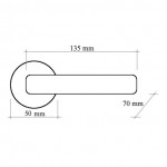 Фото дверной ручки модель SIENA 403 V от Fadex Melodia