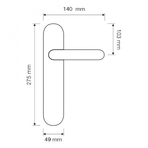 Фото дверной ручки модель LADY от LINEA CALI