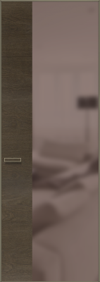  MR4 Дуб браш-колор, тон 14, «Живое дерево» Зеркало Бронза Сатин Шампань Invisible