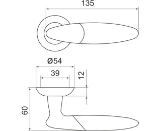 Фото дверной ручки модель SFERA от Серия LEGEND
