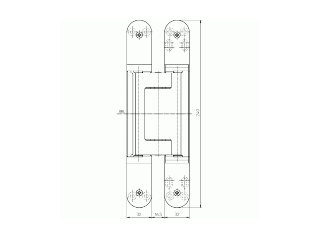 Купить дверную петлю TECTUS TE 640 3D ДО 200 КГ в Минске