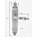 Фото дверной ручки модель SOLEIL от LINEA CALI
