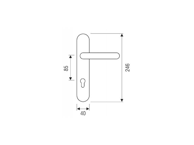 Фото дверной ручки модель BETA от M.B.C