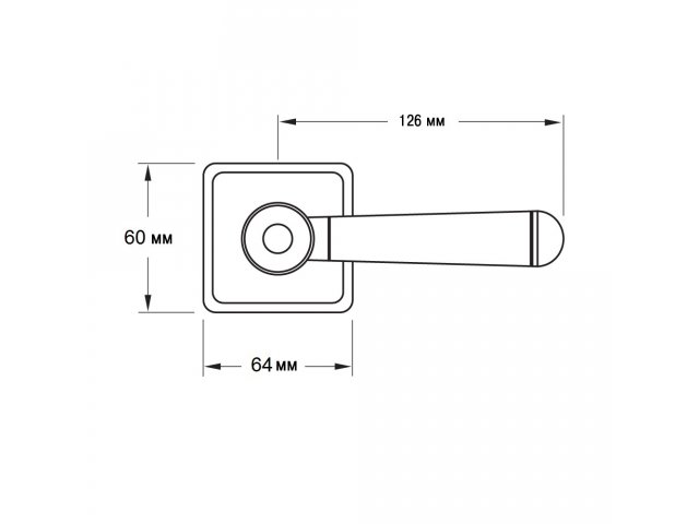 Фото дверной ручки модель DOGE от SICMA