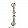 LUCRECIA 312 MM D5  Натуральное серебро + чёрный