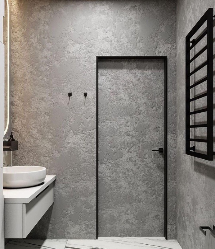 Скрытые двери c алюминиевой кромкой