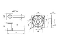 Фото дверной ручки модель JAZZ от FUARO