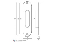 Фото дверной ручки модель U133 от VENEZIA