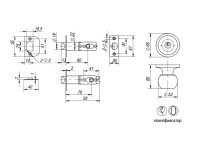 Фото дверной ручки модель 6072 КЛ./ФИКС. от PUNTO