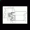 Купить дверную петлю TECTUS TE 680 3D ДО 160 КГ в Минске